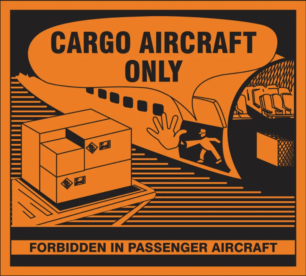 Cargo aircraft loaded for hazardous materials air freight - Express Freight International dangerous goods consulting